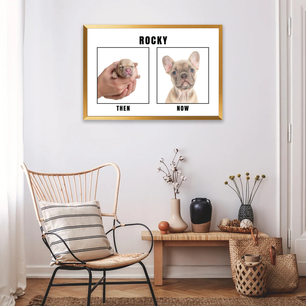 Comfortable Rowdy - Personalized Framed Poster • Wall Decoration for Dog