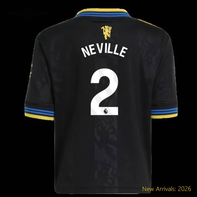 Non-toxic Mini Football Team Neville Jersey 2025-2026 Breathable