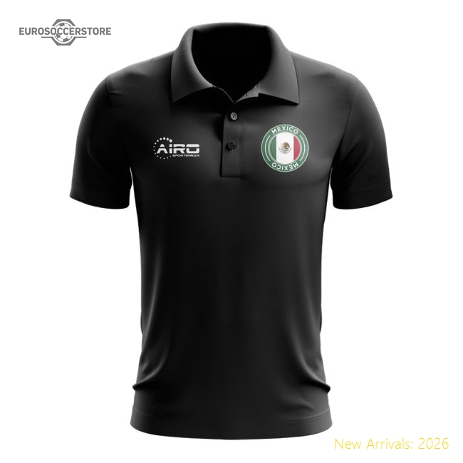 El Tri Football Polo Shirt (black) - Economical - Premium Collection