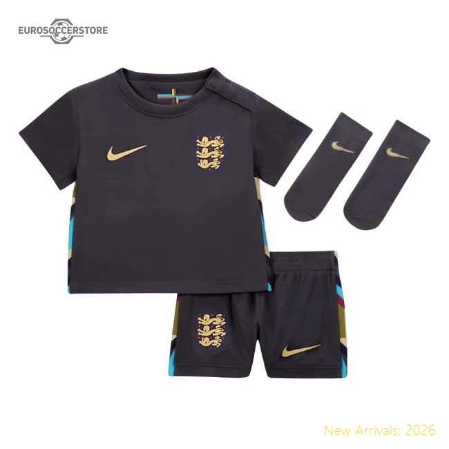 England Away Baby Kit 2024-2025 Supporter Wear Jersey