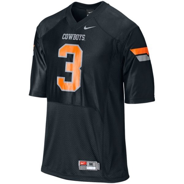 Pro-level Youth Oklahoma Sooners #3 Black Youth(kids) Black Line