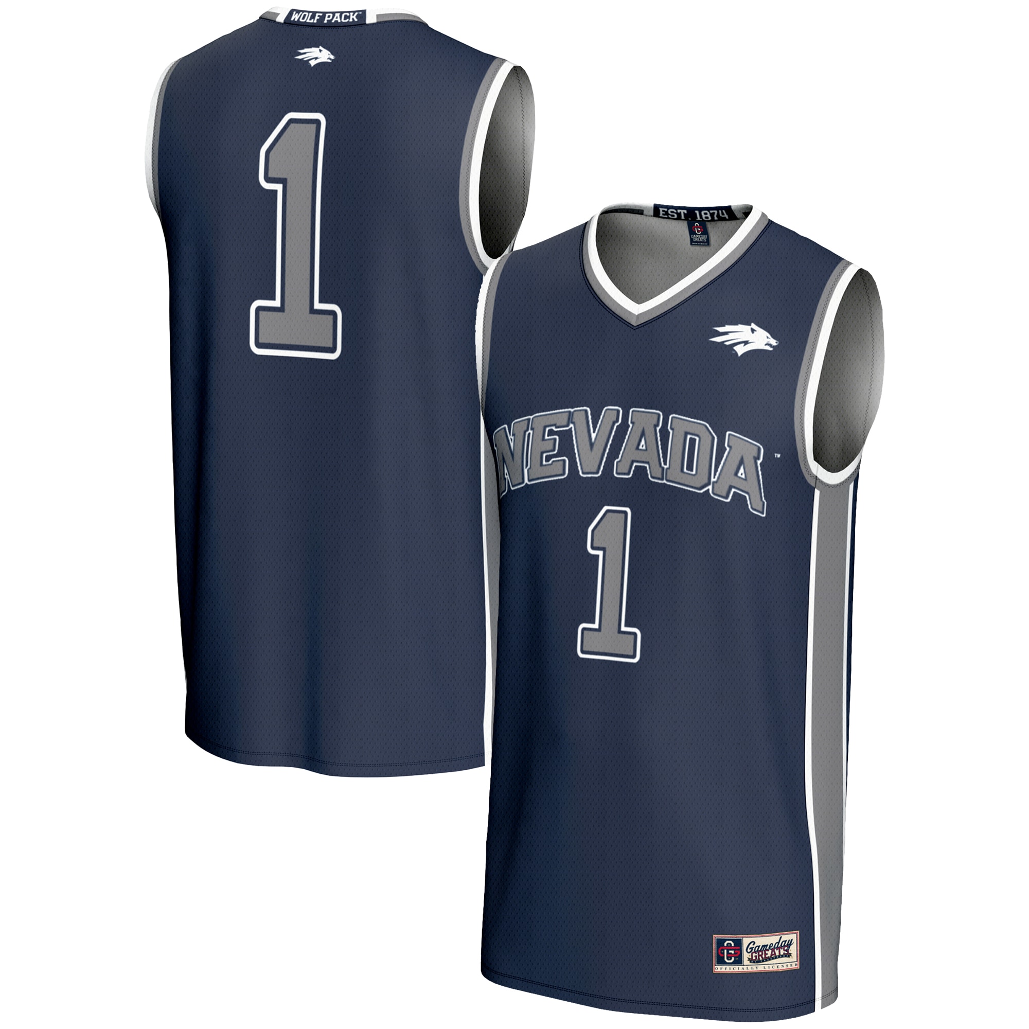 [NJP] Nevada Wolf Pack GameDay Greats Youth Lightweight Basketball Jersey - Navy