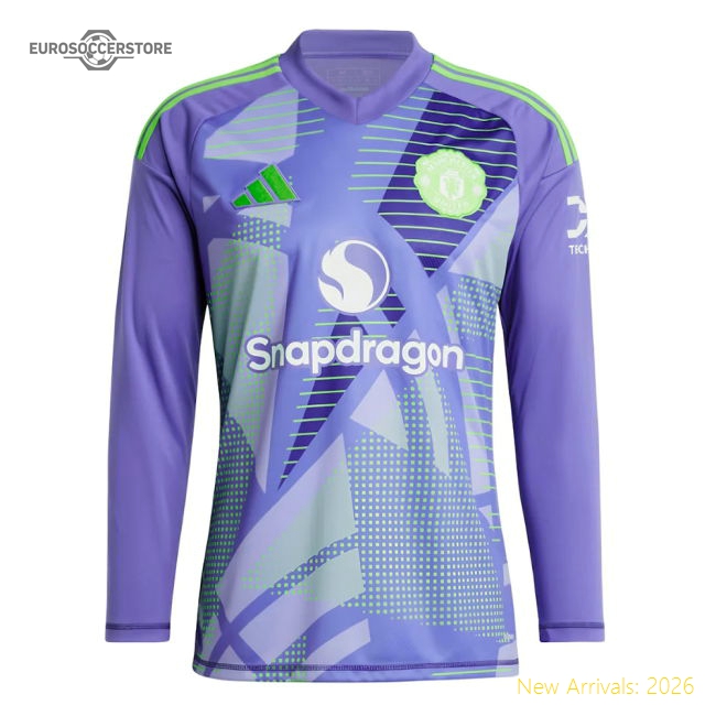 2024-2025 Official Man Utd Primary LS Goalkeeper Shirt Purple Onana 24