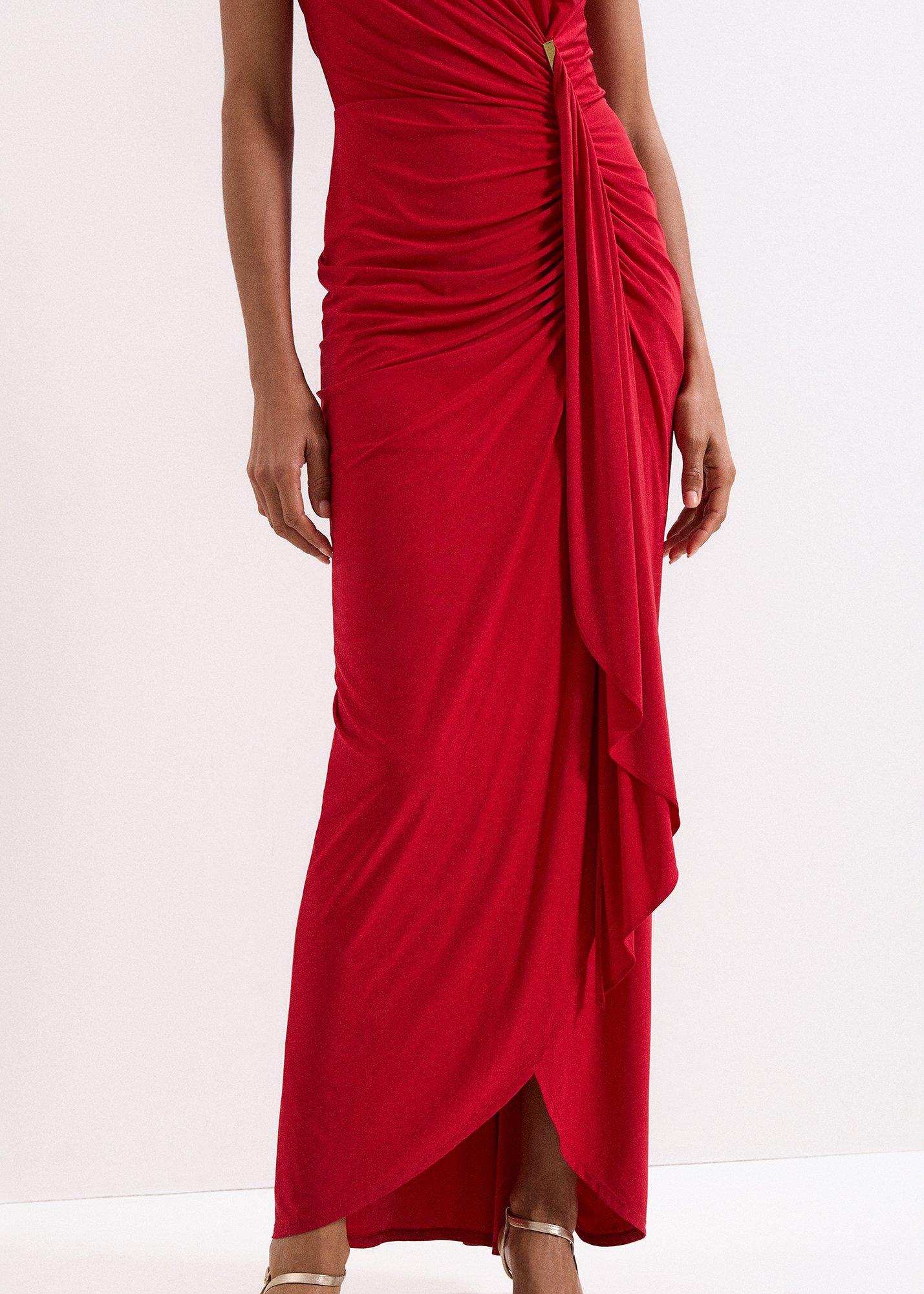 Petite Donna Red Maxi Dress