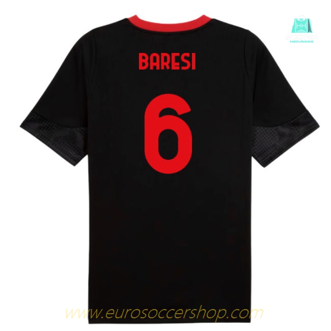 2025-2026 AC Milan Training Jersey (Black) (Baresi 6)