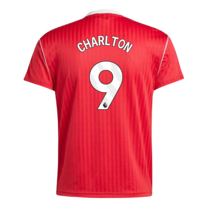 Manchester United 2021-26 Home Football Kit Charlton 9 L M S