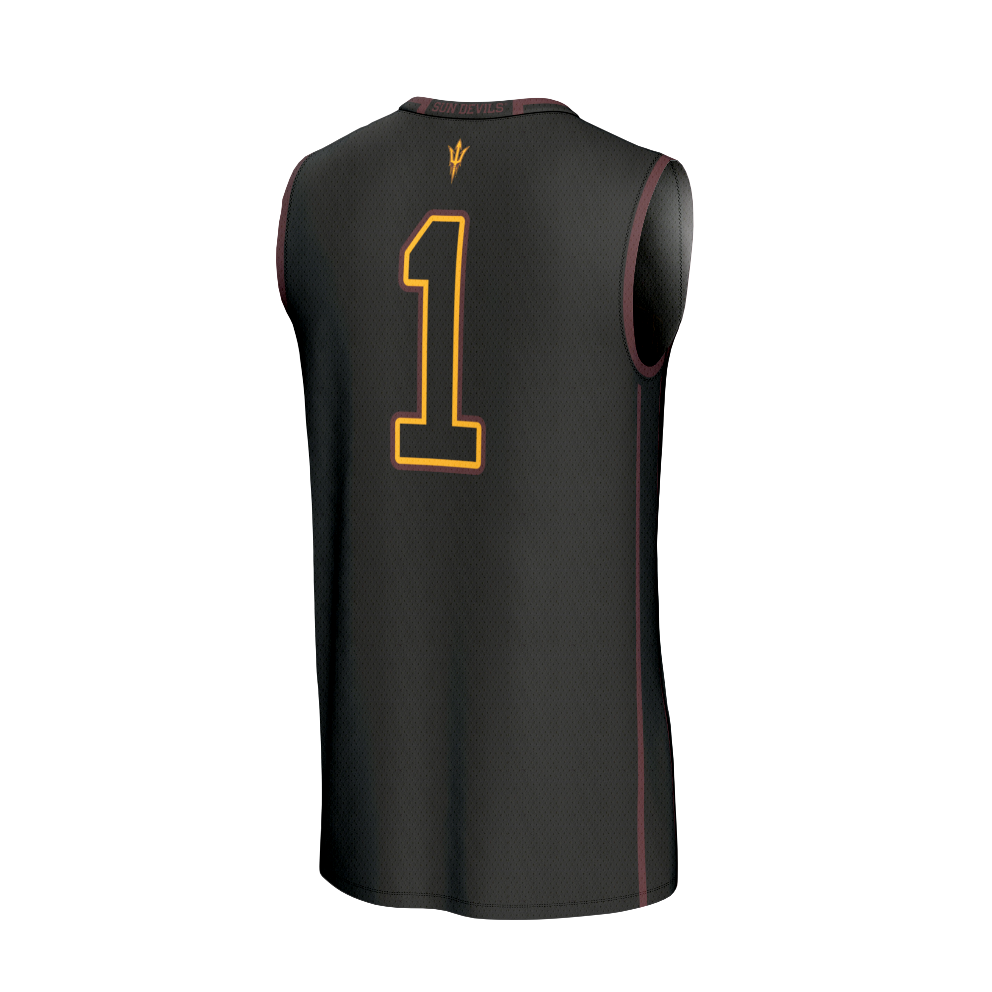 [NJP] Arizona State Sun Devils GameDay Greats Youth Lightweight Collegiate Basketball Fashion Jersey - Black