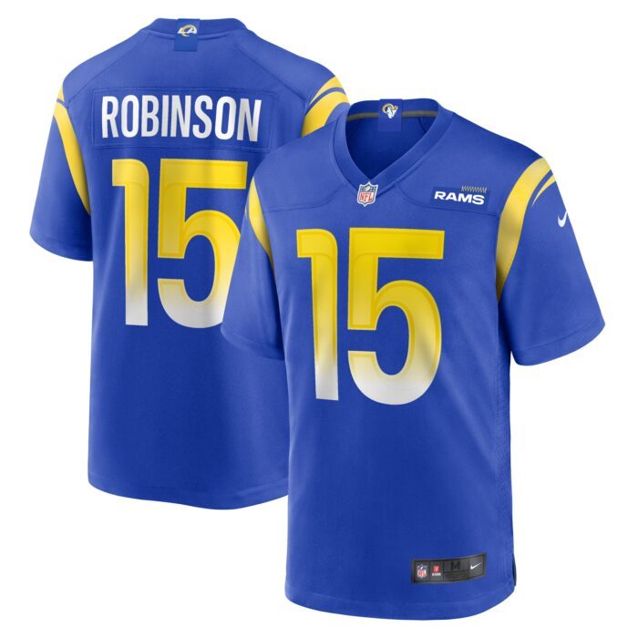 None Men's LA Rams Premium Material Game Jersey Football Apparel