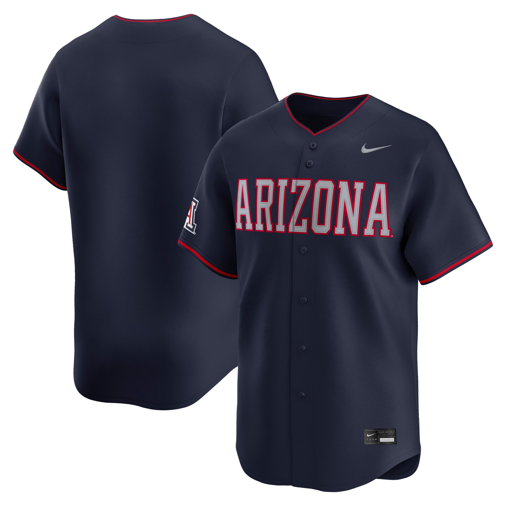 Arizona Wildcats Nike Baseball Limited Jersey - Navy