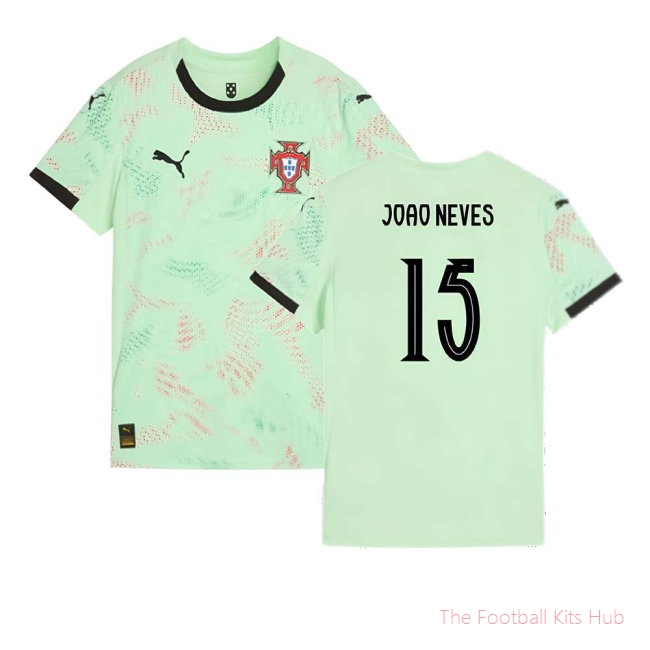 2025-2026 Portugal Womens Team Away Shirt (Ladies) (Joao Neves 15)