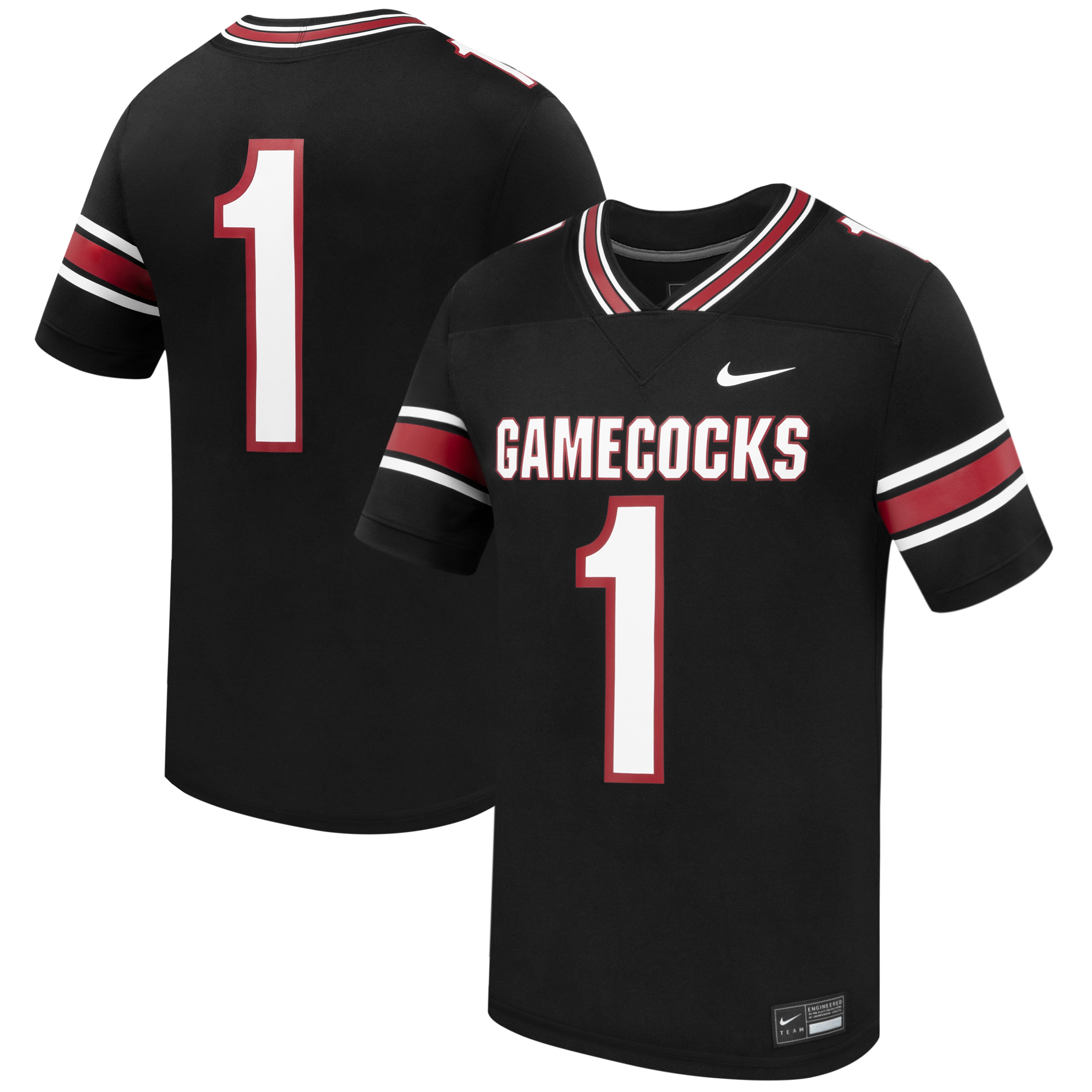 South Carolina Gamecocks #1 Football Jersey - Black | Stadium Series 2026