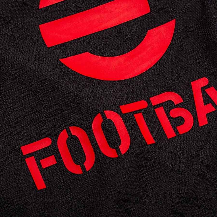 [EFKS] Milan Zip Flat Dark Gray/For All Time Training Red Jersey 1/4