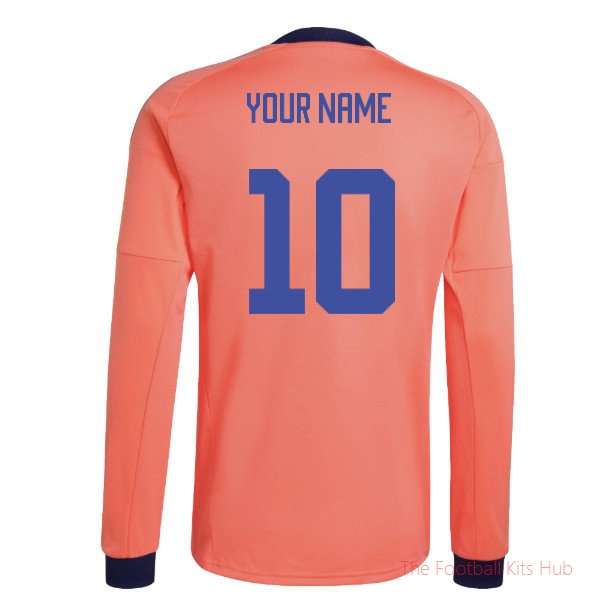 2026-2027 Germany Away Goalkeeper LS Shirt (Coral Fusion) (Your Name)