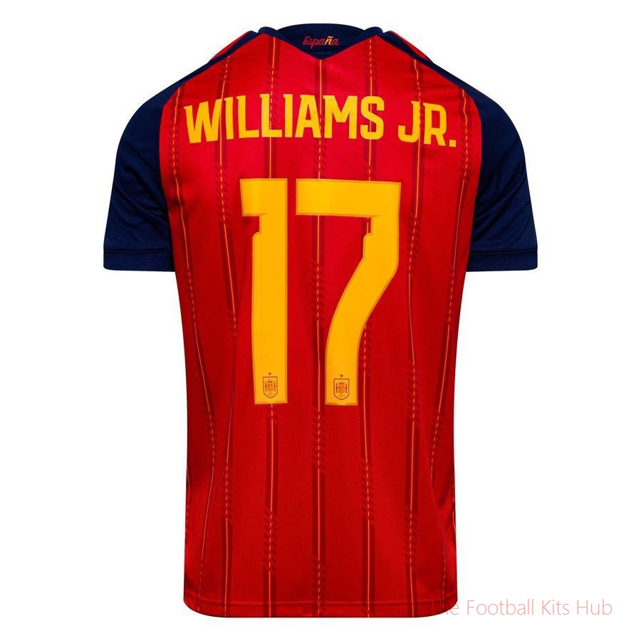 Spain Home Shirt World Cup 2026 WILLIAMS JR. 17