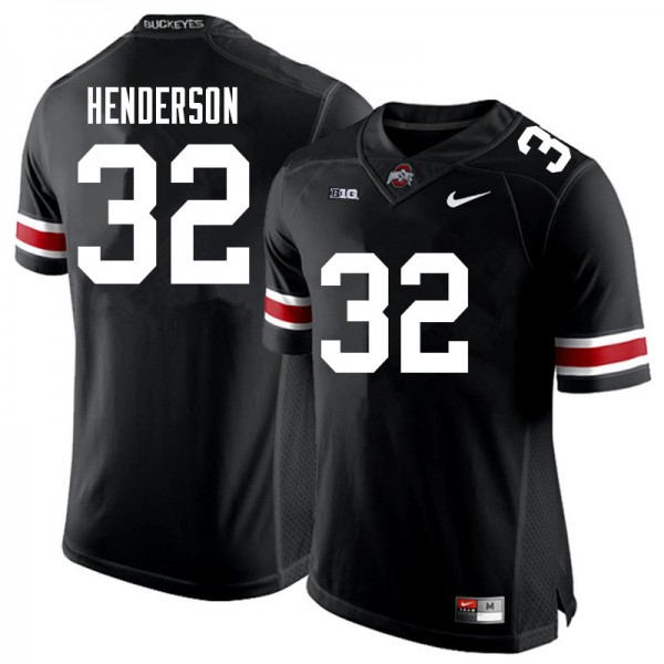 Nike Ohio State Buckeyes #32 TreVeyon Henderson Men Stitch Jersey - Black