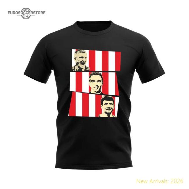 Schweinsteiger Lahm Muller Bayern Munich Trio T-shirt (black)