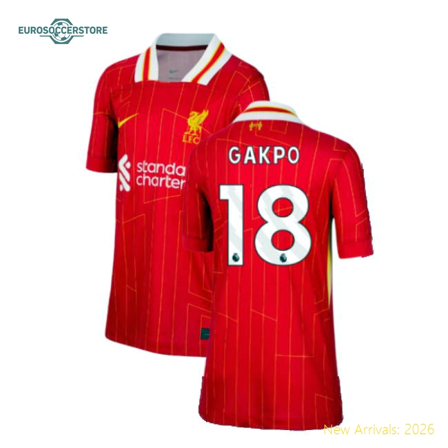 Liverpool 2024-25 Home Fan Version For Kids (Gakpo Game Day Jersey