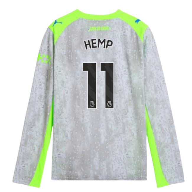 Hemp 11 Genuine Copy Man City Third Fan Shirt for Kids
