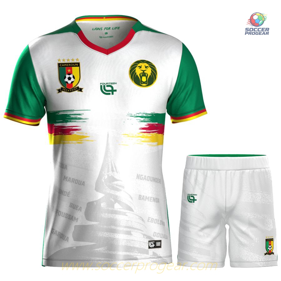 Cameroon 2025 Season-2026 Third Children Jersey Set Team Jersey