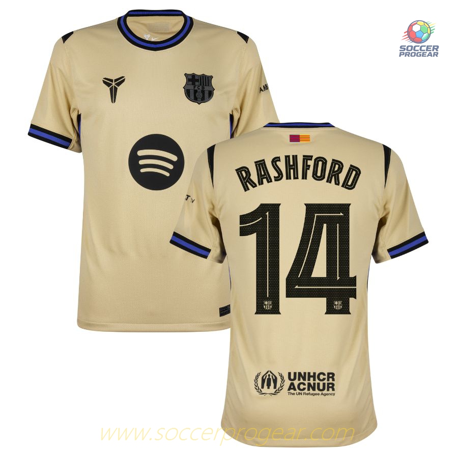 Barca Away Kids Edition Football Jersey 2025-26 Edition Rashford