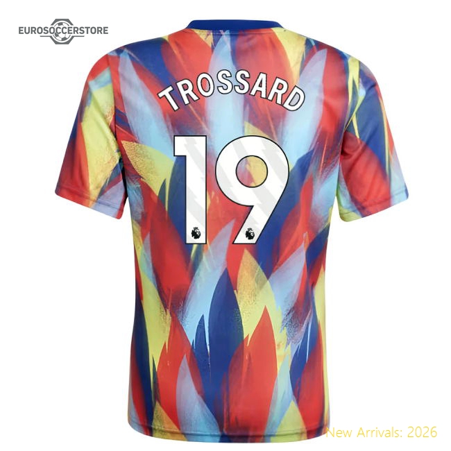 2025-2026 Arsenal Kids Non-toxic Trossard Jersey Performance Fabric