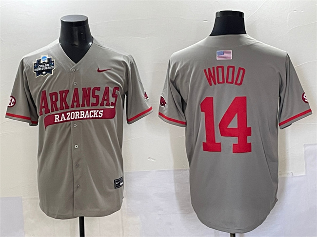 Men's None Game 2025 match worn Gage Wood #14 premium Jersey