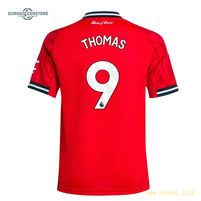 2025-2026 Man Utd Kids Safe Thomas Jersey Aeroready Lightweight