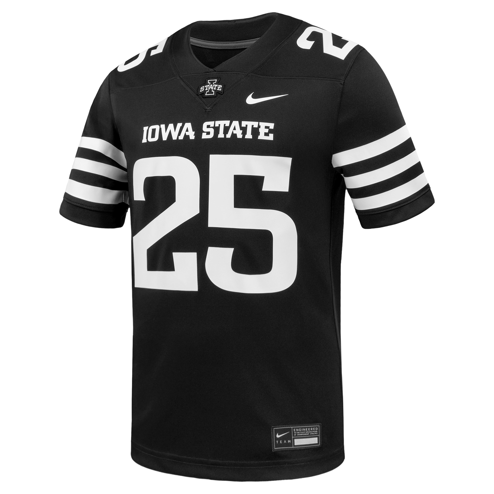 #1 Iowa State Cyclones Alternate Game Football Jersey - Black