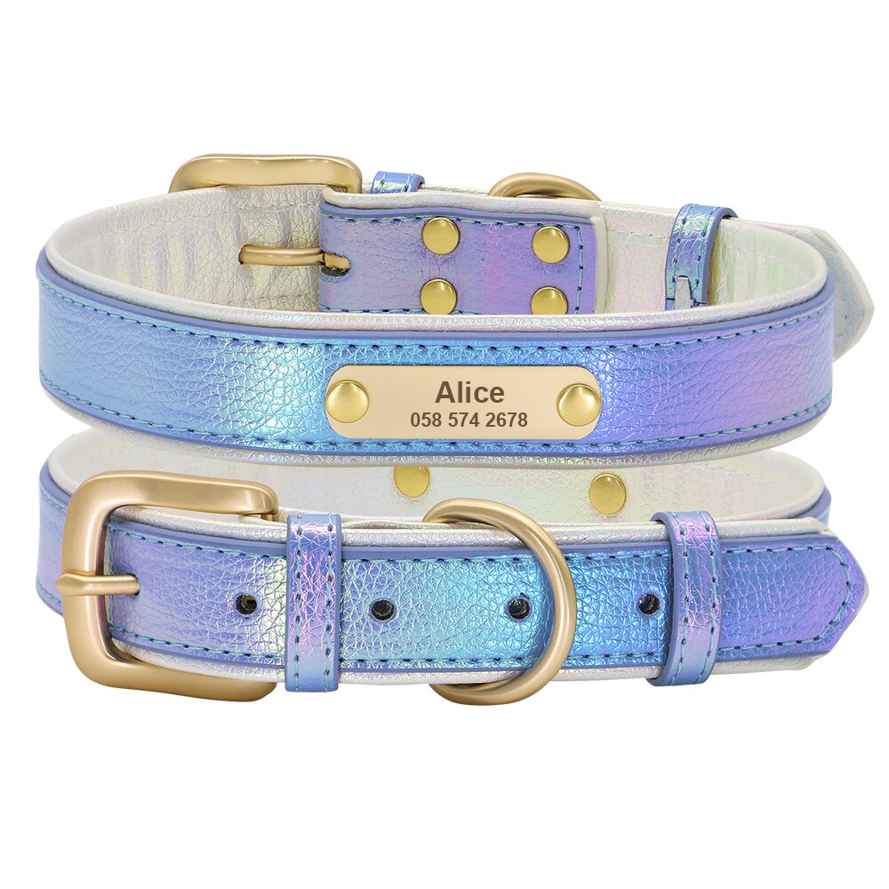 Personalized Frenchie Collar in PU Leather Custom Fit and Style