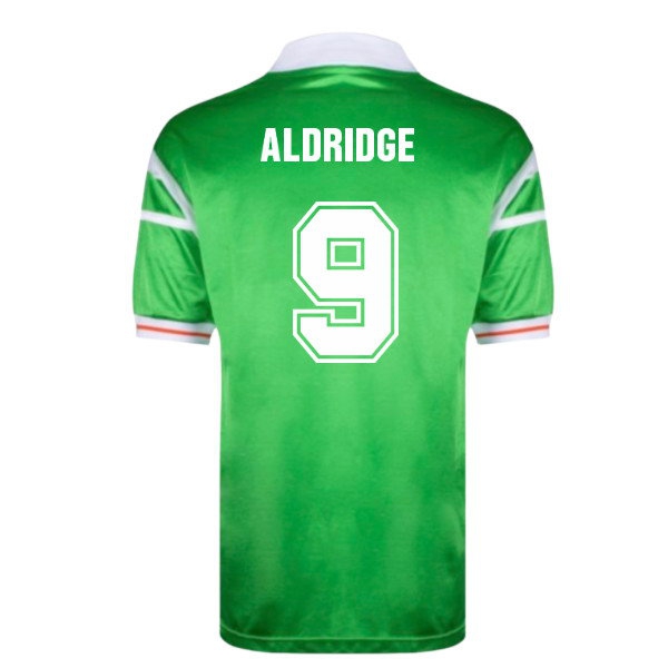 [EFKS] 1988 Ireland Home European Championship Shirt (Aldridge 9)