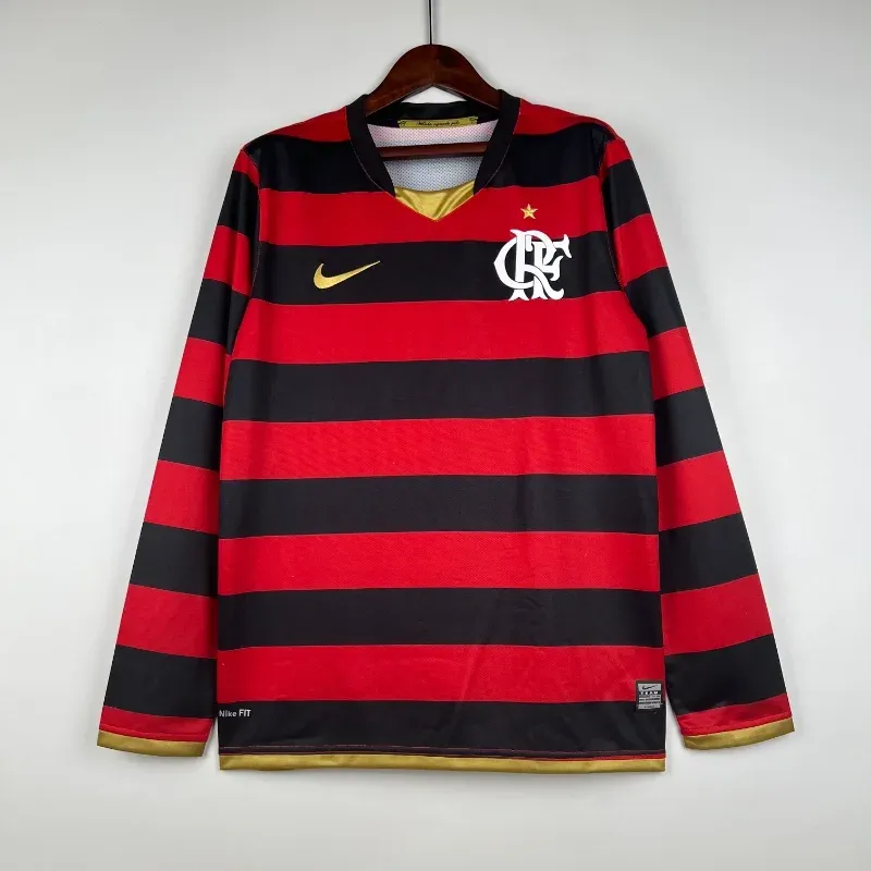 Cheap 2008-2009 Flamengo Long Sleeve Jersey retro kit