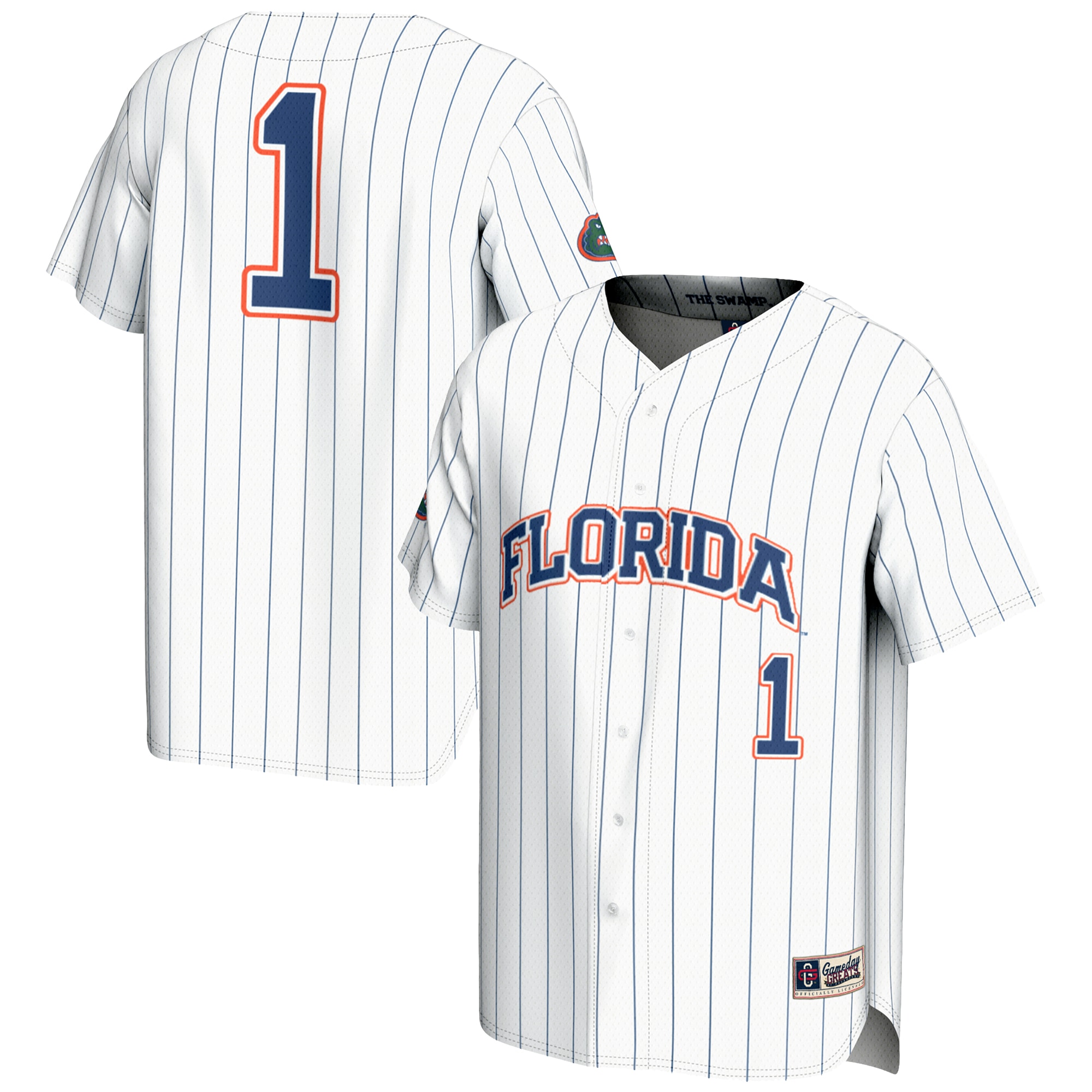 [NJP] Women's Florida Gators GameDay Greats Lightweight Baseball Jersey - White