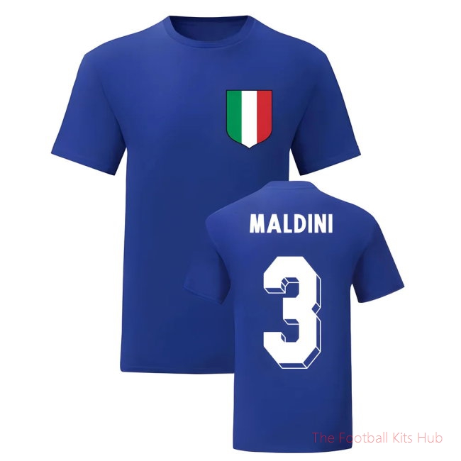 Paolo Maldini Italy National Hero Tee\\'s (Blue)