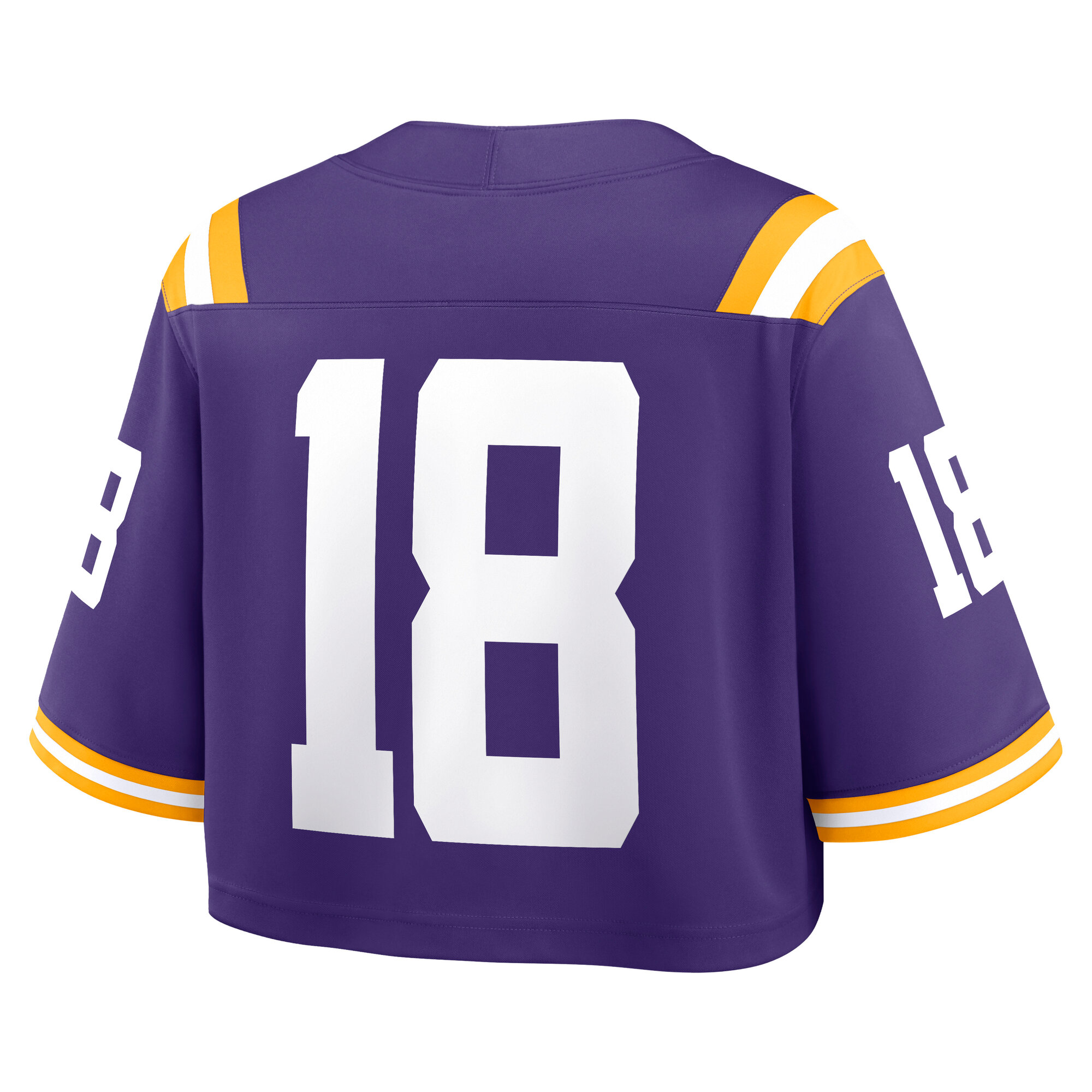 [NJP] LSU Tigers Women's Game Crop Top Jersey - Purple