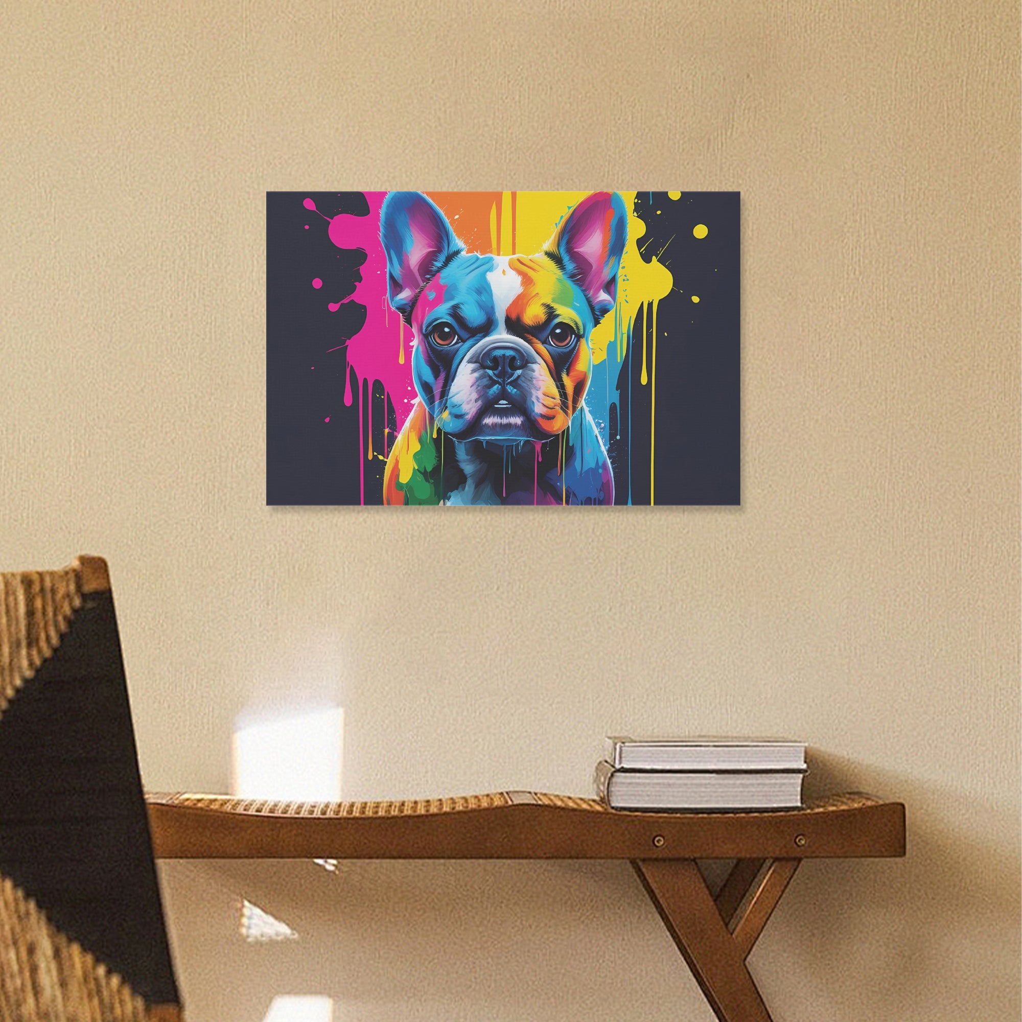 Miller - Adorable Frenchie canvas Wall Art