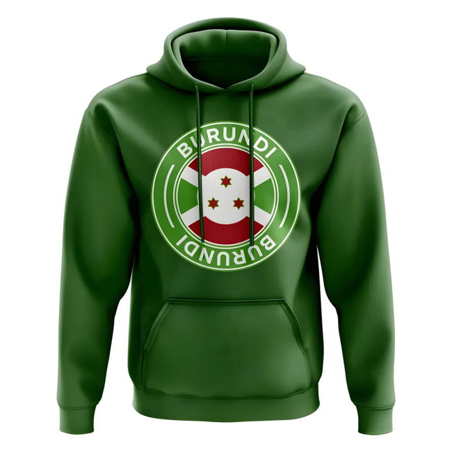 Performance-Driven Limited-Edition Burundi Football Badge Hoodie