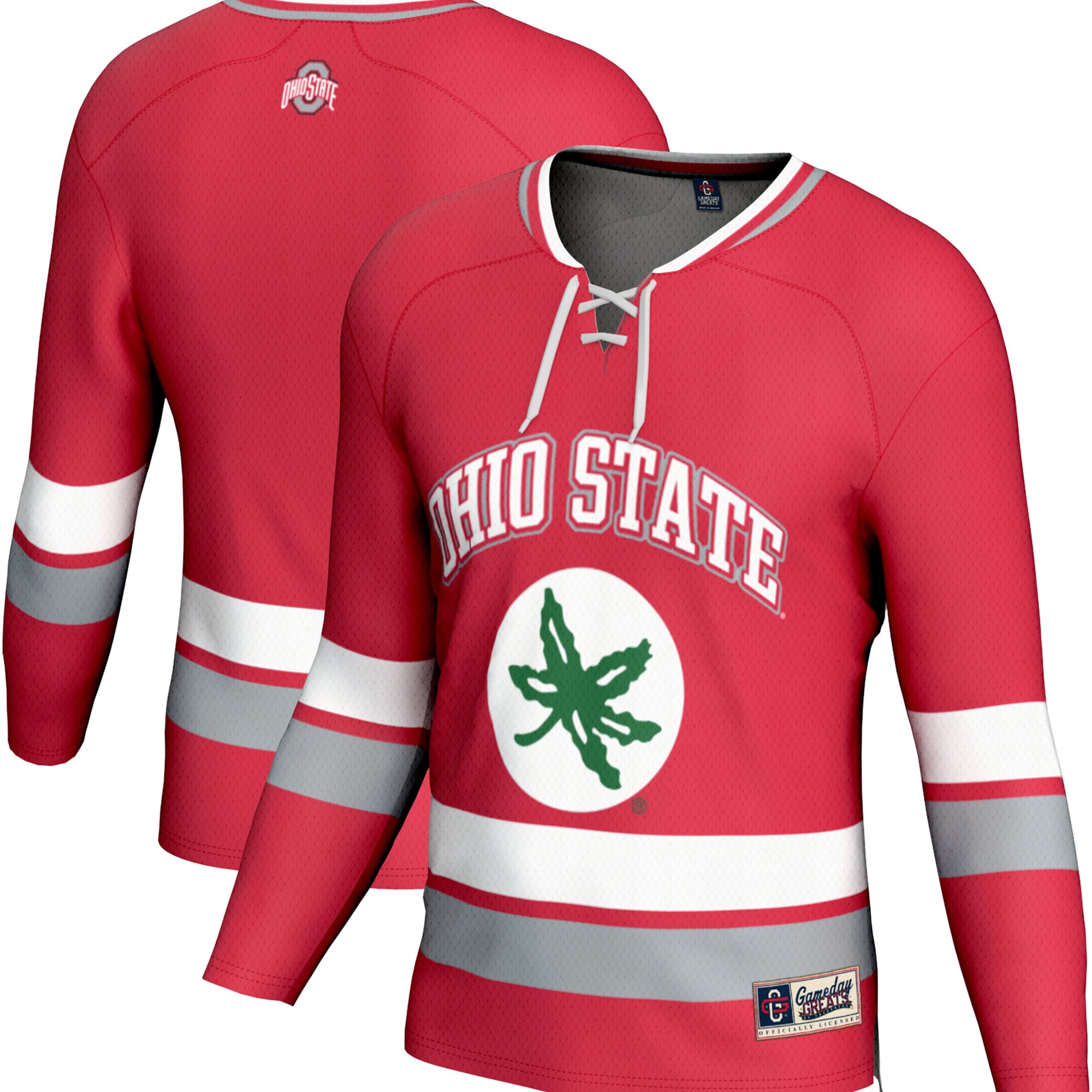 [NJP] Ohio State Buckeyes GameDay Greats Youth Spirit Hockey Jersey - Scarlet