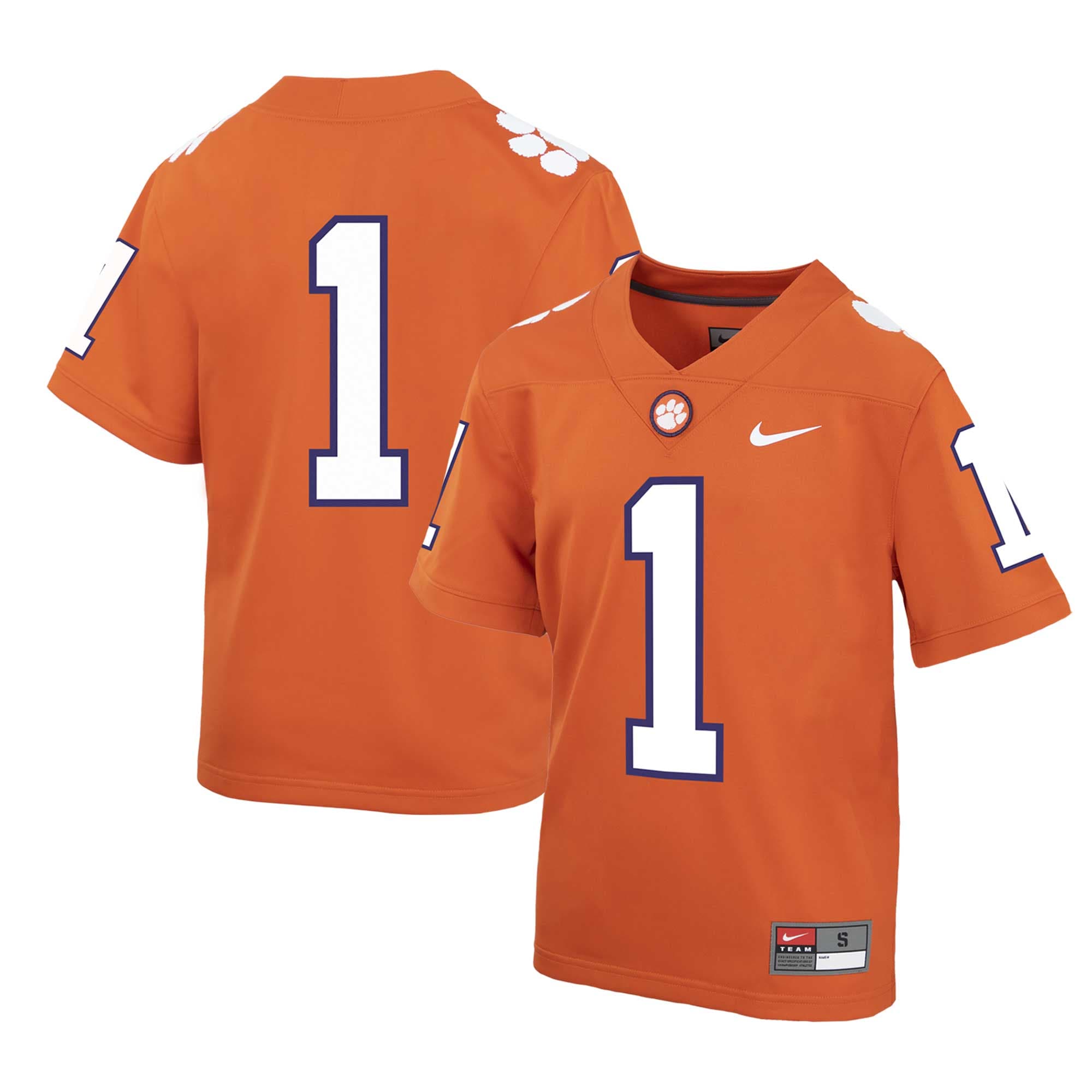 [NJP] Women's Clemson Tigers Preschool Untouchable Replica Football Jersey - Orange