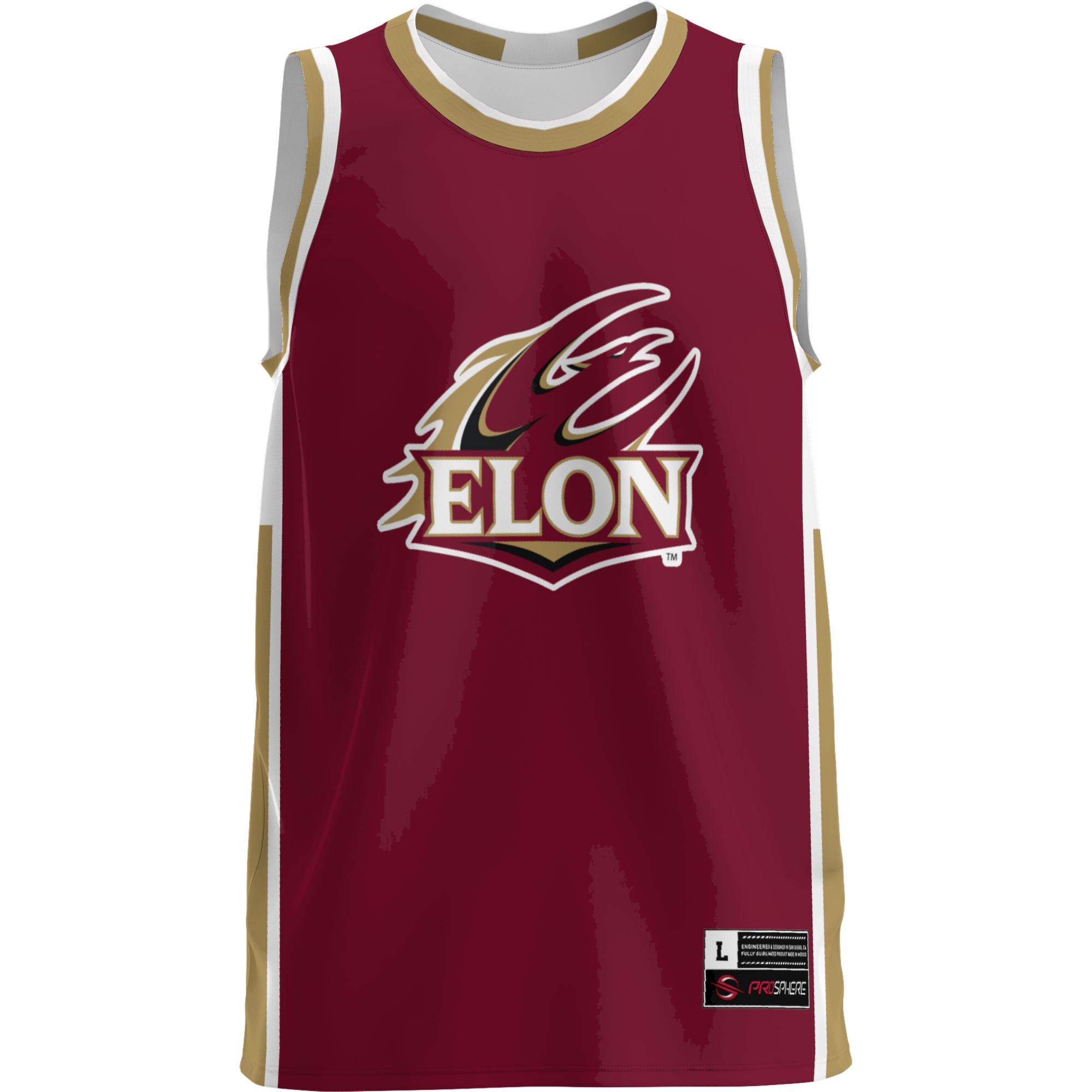 [NJP] Elon Phoenix GameDay Greats Lightweight Basketball Jersey - Maroon