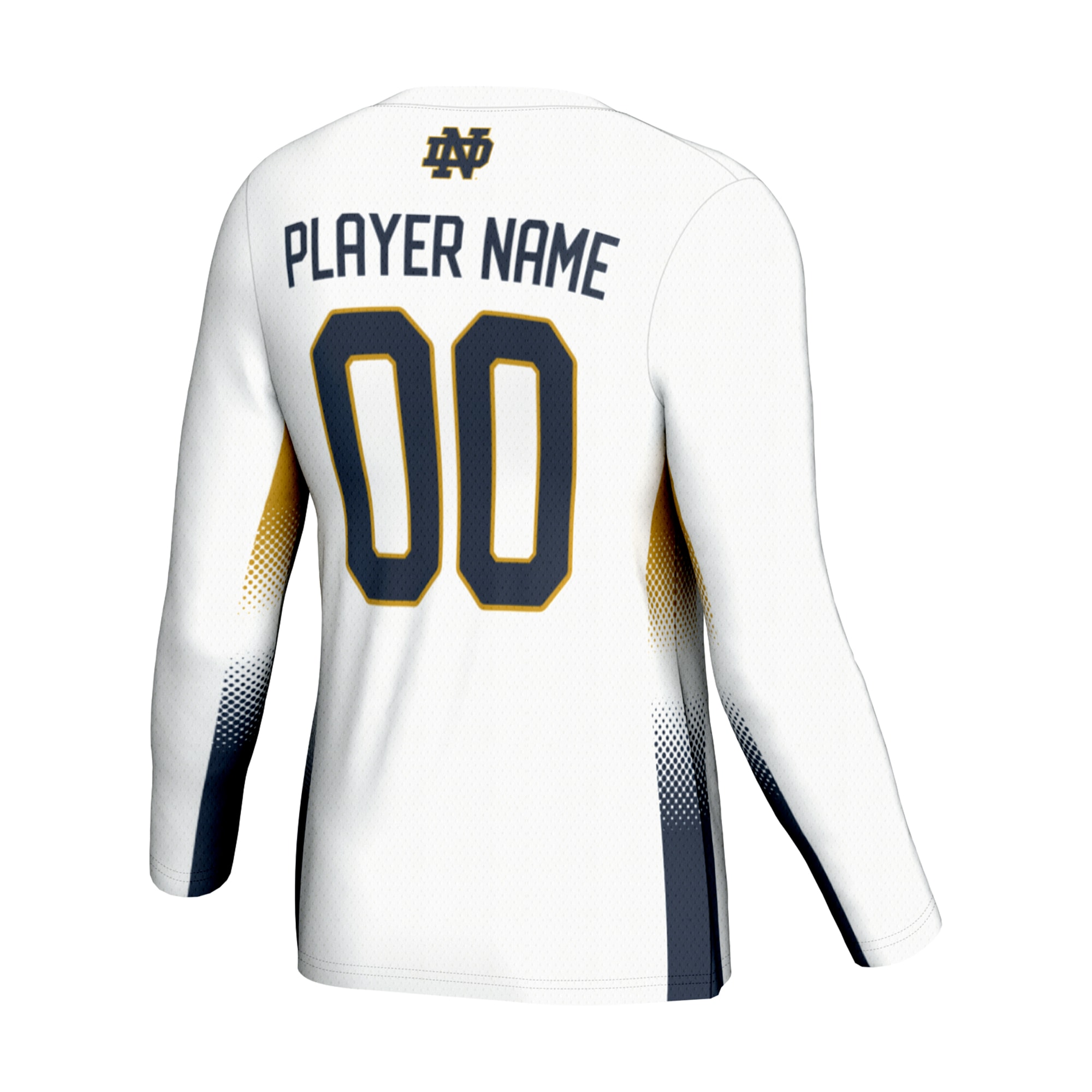 [NJP] Notre Dame Fighting Irish GameDay Greats Unisex NIL Lightweight Volleyball Jersey - White