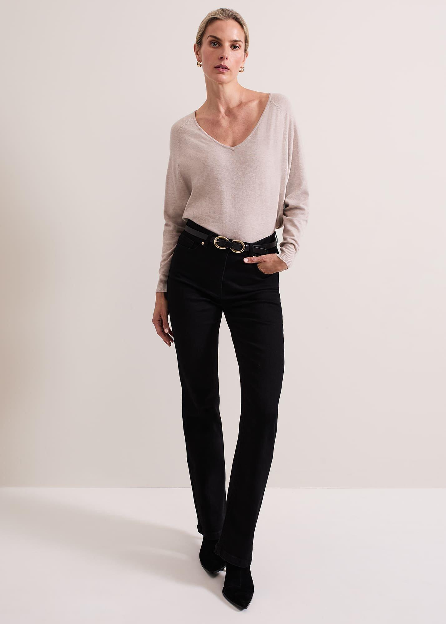 Senita Fine Knit V-Neck Jumper