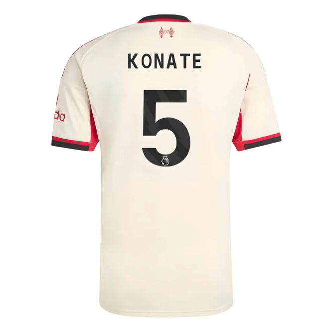 Liverpool 2025-20 Away Football Kit Konate 5 L S