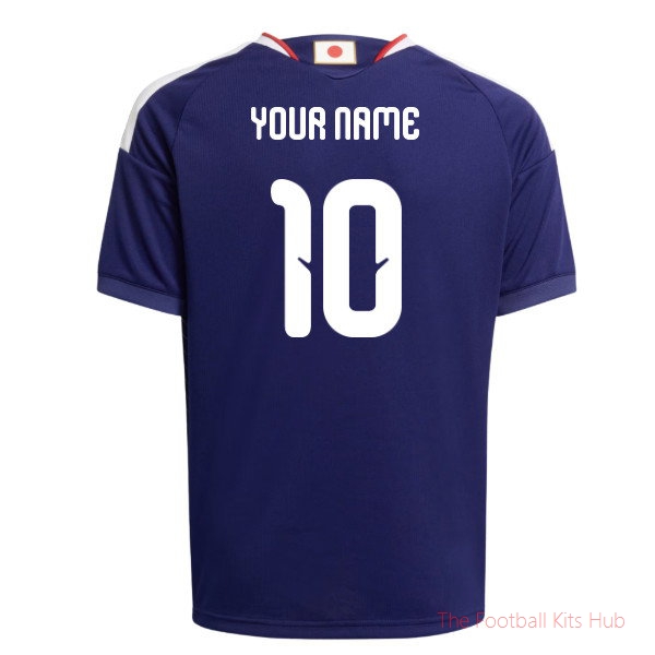 Football Team Japan 2026-2027 Home Shirt (Kids) (Your Name)