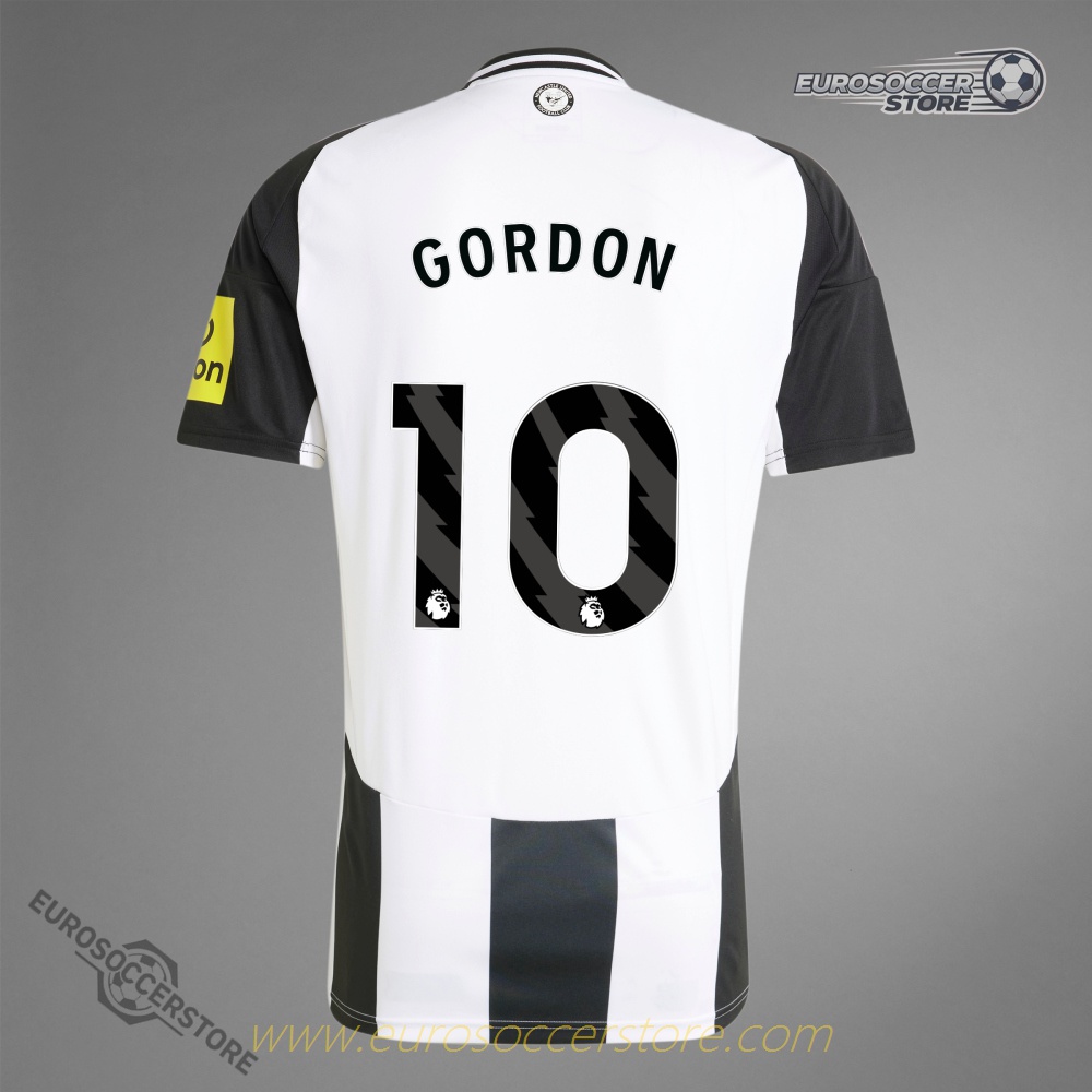 Newcastle United GORDON 10 Carabao Cup Final Jersey 2025 (with Final Detail and Patch)