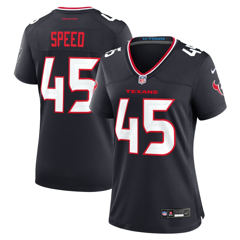 None E.J. Speed HOU Texans Iconic Durable Jersey Football Apparel