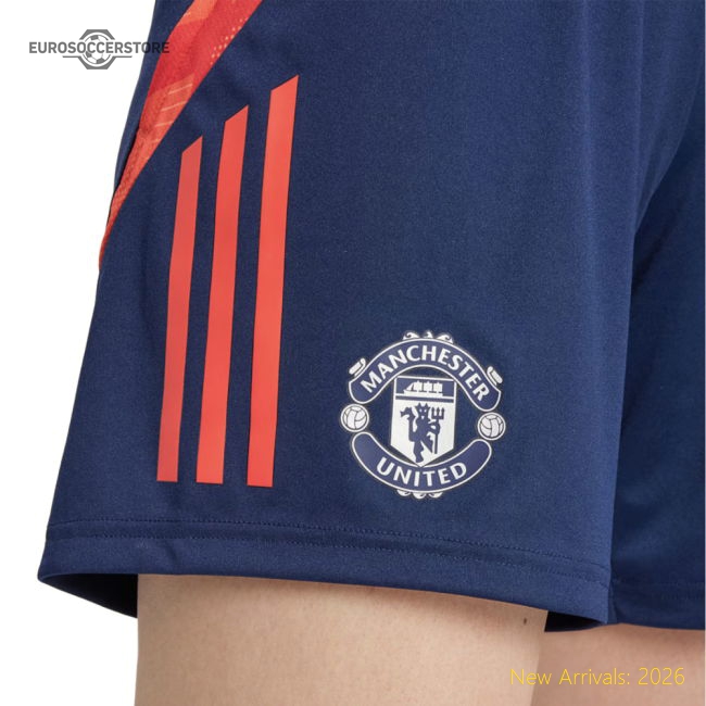 Official 2024-2025 Man Utd Training Shorts (night Indigo) - Womens