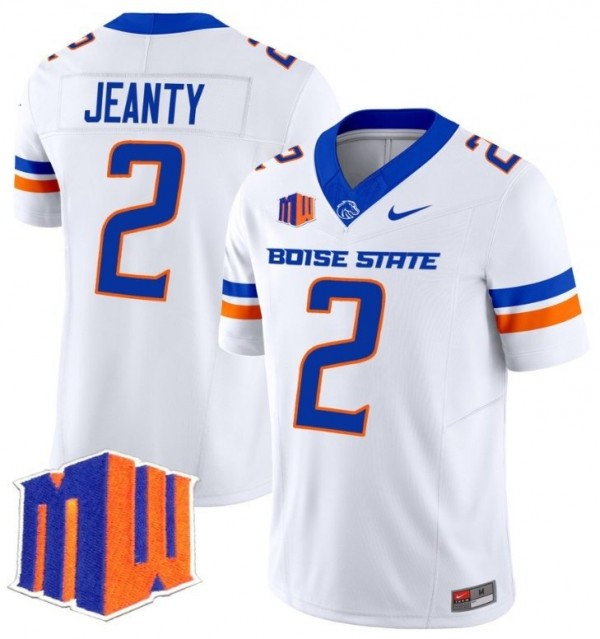 Men Ncaa Team #2 White Men Premium Jersey - Discounted - Budget