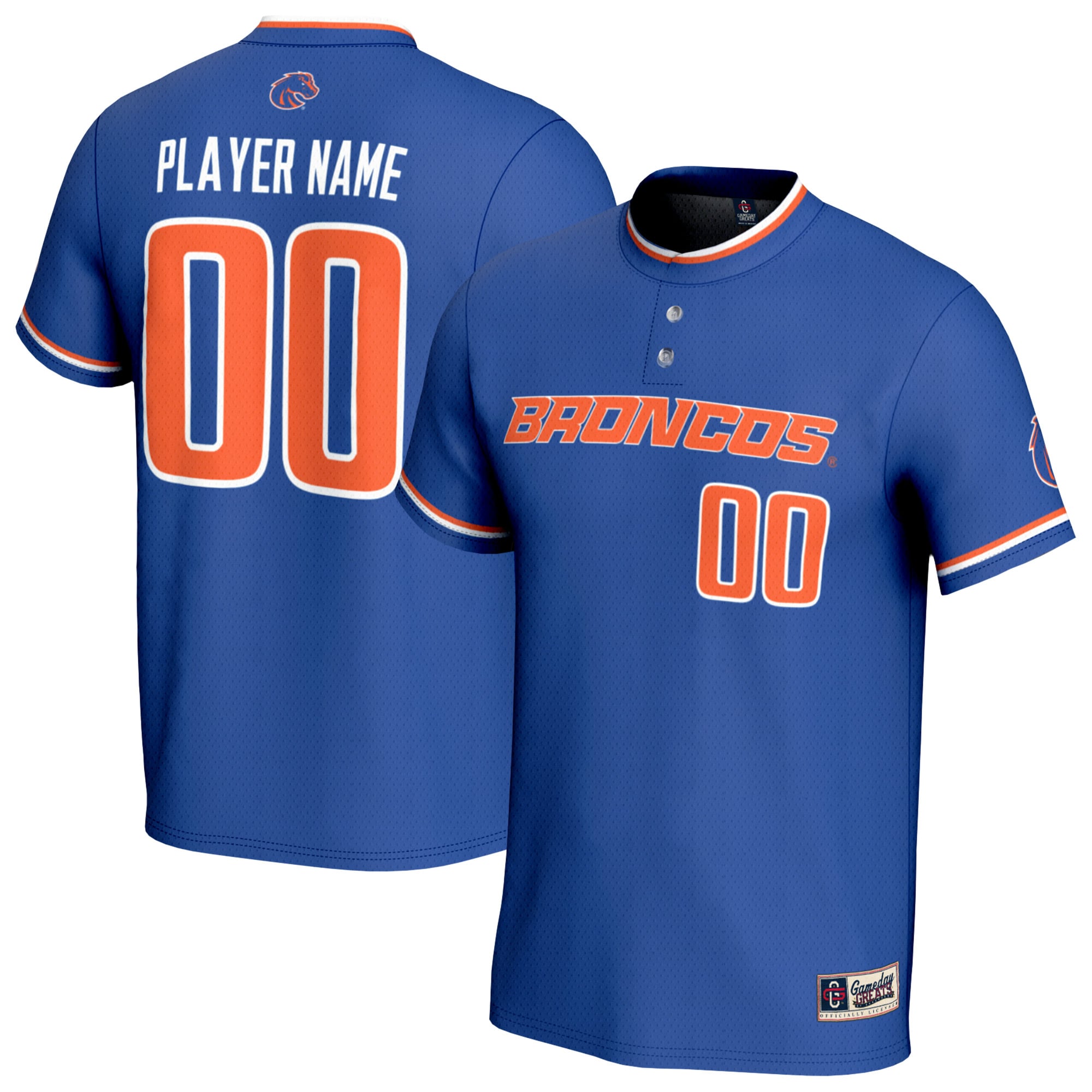 Boise State Broncos GameDay Greats Unisex Lightweight Collegiate Softball NIL Pick-A-Player Fashion Jersey - Royal