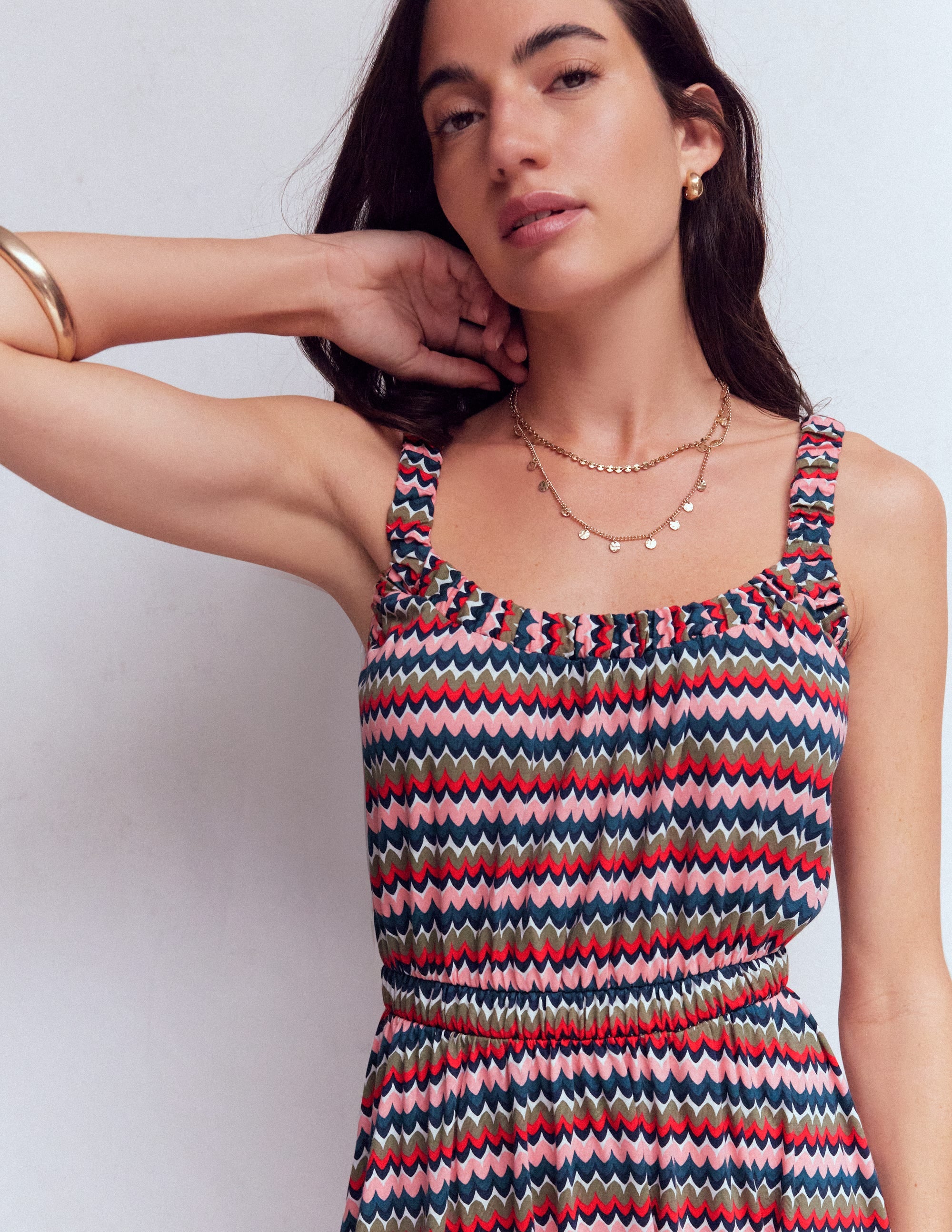 Scoop Neck Jersey Dress
