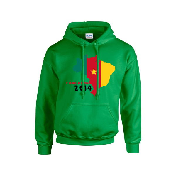 Top-Tier Championship Cameroon 2014 Country Flag Hoody (Green)